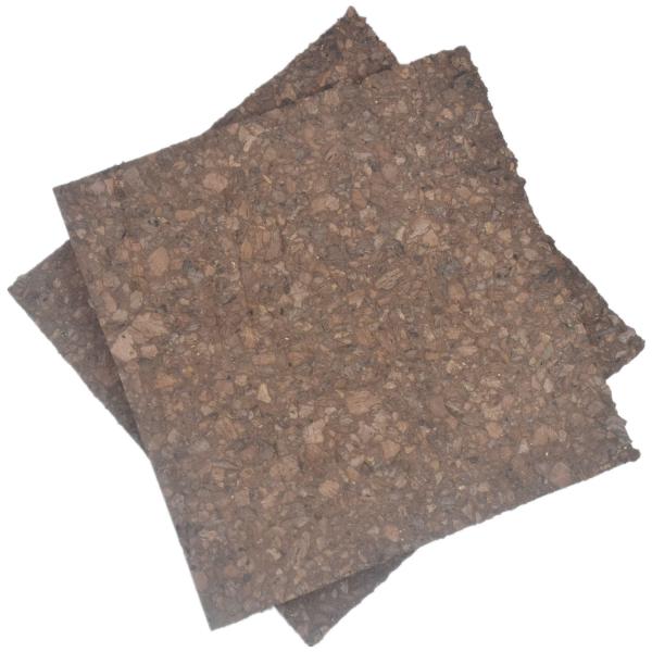 950*640*0.8mm Carbonized Cork Insulation Sheets Panels Cold Heat Proof