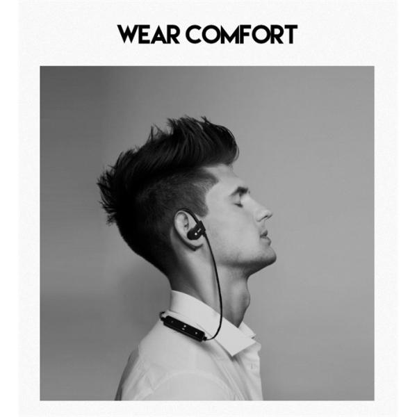 Anti Sweat 70mAH SDP Neckband Bluetooth Earphones With Ear Hooks