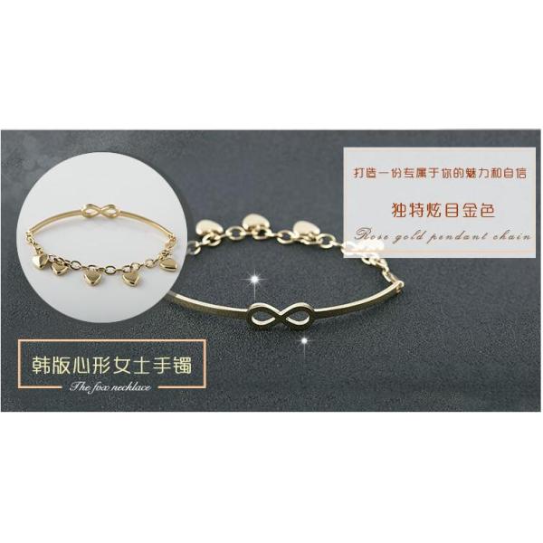 Stainless Steel Lucky Charm Love Clover Irish Good Luck Bracelet, Heart Pendant Bracelet