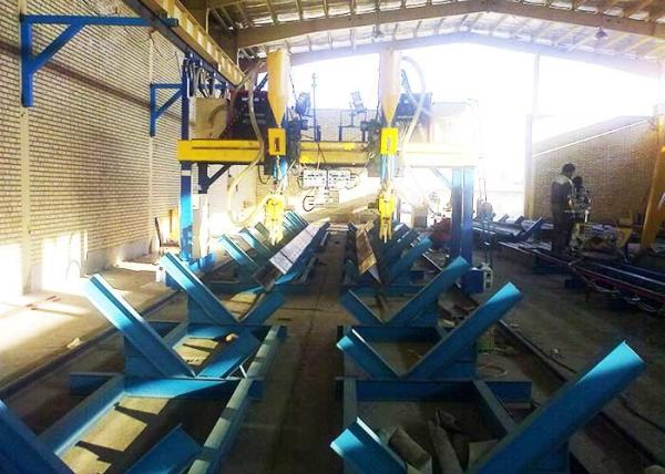 LMH-4000 / 5000 H Beam Production Line Automatic Gantry Weiding Machine High Efficiency