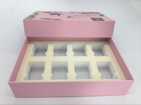 Customized Logo Hot Stamp Paper Gift Bags And Box Set For Gift / Cosmetics