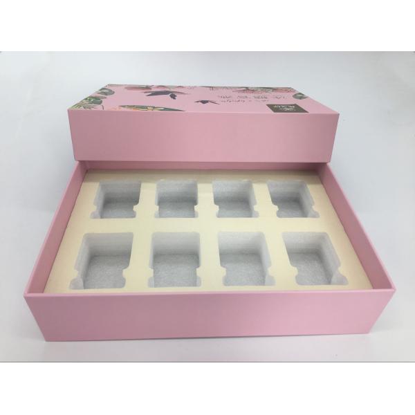 Customized Logo Hot Stamp Paper Gift Bags And Box Set For Gift / Cosmetics