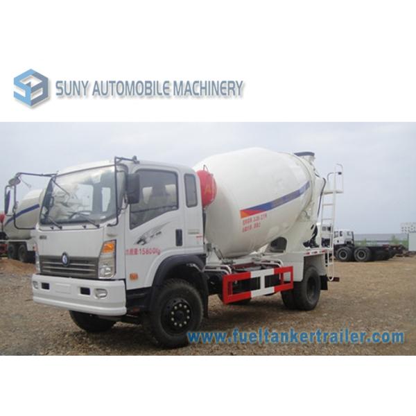 White 4 M3 Sinotruk King Brand 6 Wheeler Mini Mixer Truck 250 Litres