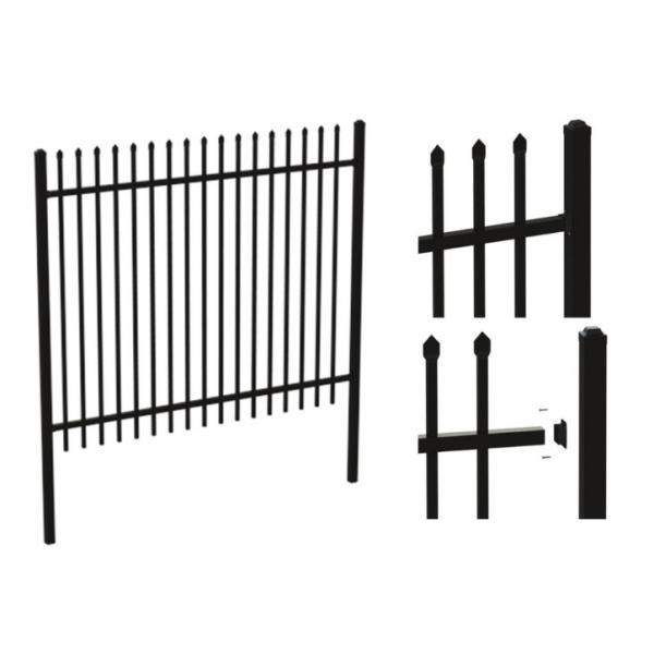 Modern Metal Picket 2.1m Width Steel Tubular Fencing Panels