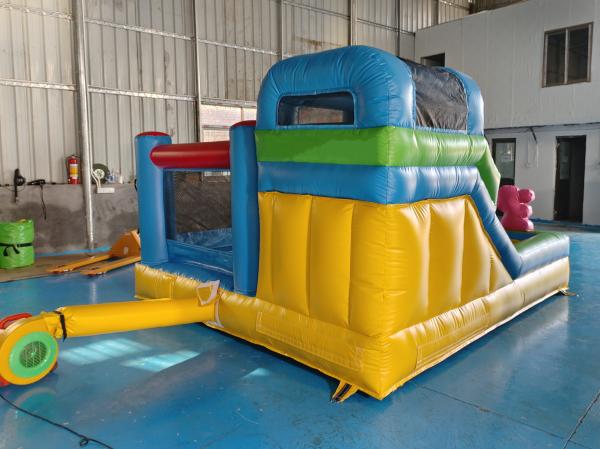 Popular desenho animado inflável casa de salto com slides PAW Patrulha inflável combo para crianças