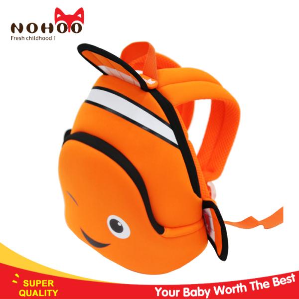 240g Ultra-light fashional clown fish animal backpack cute toddler backpack for travel