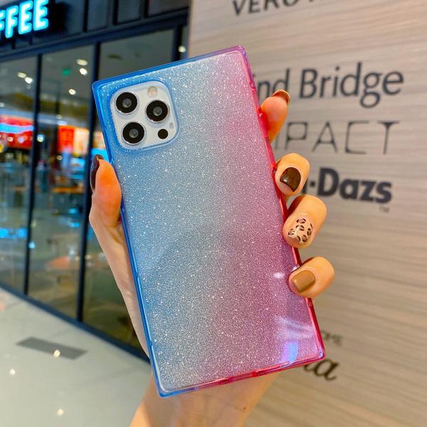 Gradient Color Shockproof Phone Cases L Square Shape Anti Fall For Iphone 11