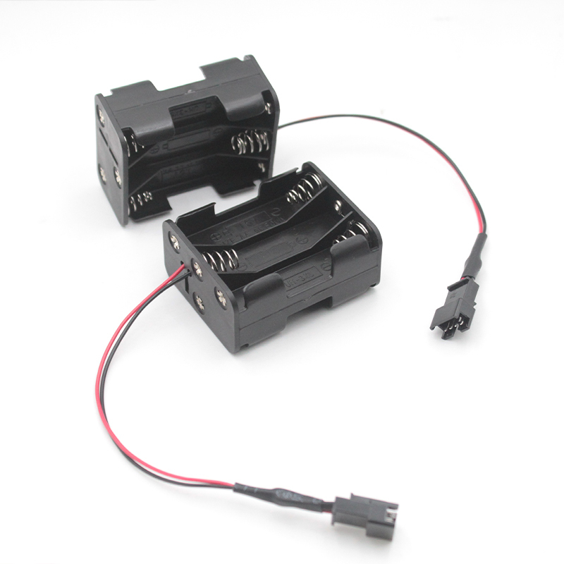 9V DC Output 6XAA Battery Holder with JST SM 4P Connector and 15cm Wire Lead