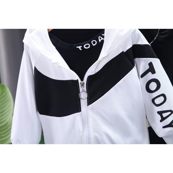 Children's Outfit Sets Toddler Baby Jacket Three Piece Handsome Clothes