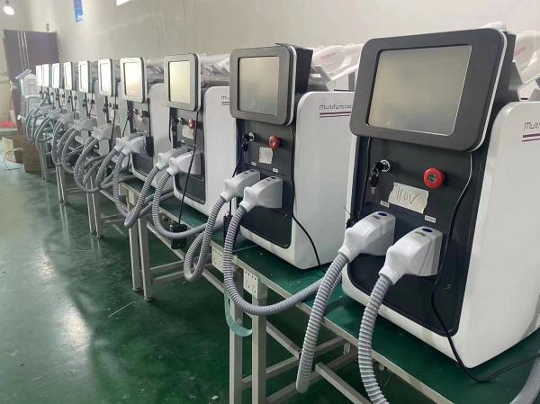 Portable Multifunction 3 In 1 Q-switched IPL+RF+Nd Yag Laser Hair Tattoo Removal Machine