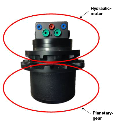 Excavator Hydraulic Travel Motor Parts CAT307 CAT308 CAT320 Final Drive Assembly