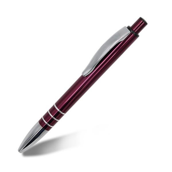 Classical Aluminum Ball Pen Smooth Writing Comfortable Holding Metal Office Pen