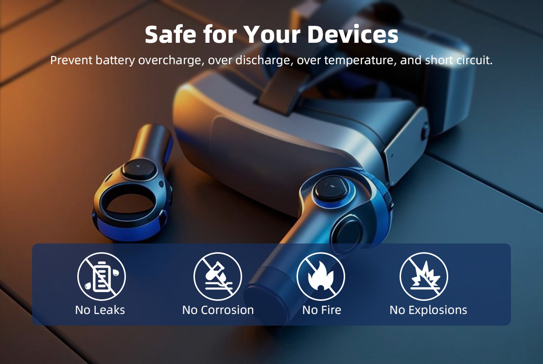 USB-C Rechargeable AA Batteries with 4100mWh Capacity and 1200 Cycles for High-Demand Applications