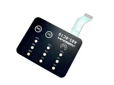 Poly Dome PET Circuit Backlit Membrane Switch Economia de energia com pasta de prata