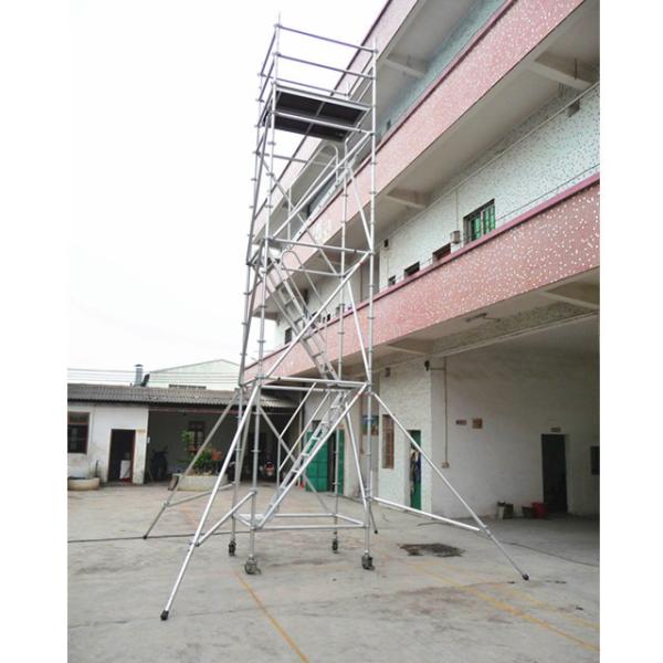 Échafaudage mobile léger, tour sécurisée, échafaudage à boucle en aluminium
