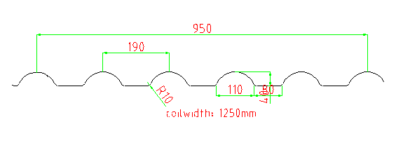 Rolo de aço de aço galvanizado da telha que forma a espessura da máquina 0.4-0.6mm