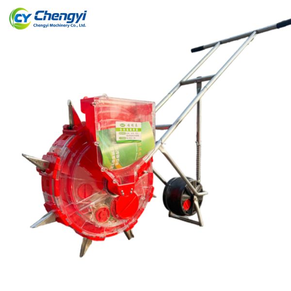 Sturdy Plastic Hand Push Seeder Planter Convenient Uniform Sowing For Home Garden Agriculture