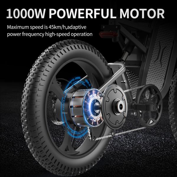 1000 Watt 48v 14ah Adults Electric Mountain Bike 60km Endurance