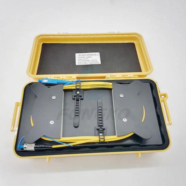 La caja del cable de lanzamiento de fibra óptica OTDR G.652D G.657A1 SM MM OM1 OM3 OM4 500M/1KM/2KM