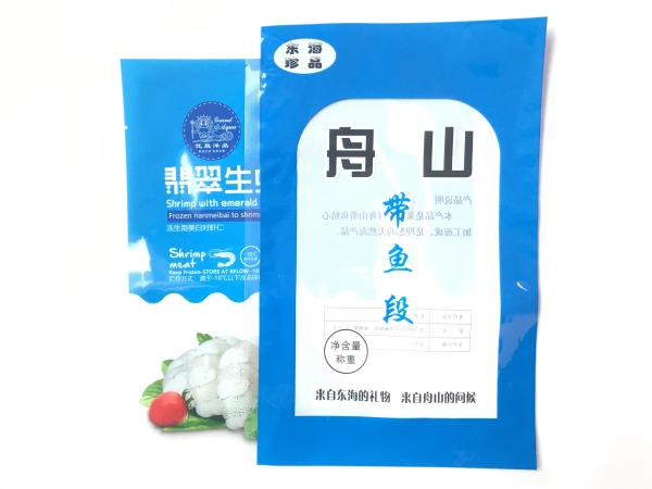 Produto comestível congelado Pe de saco de vácuo do alimento do Pa dos peixes do marisco