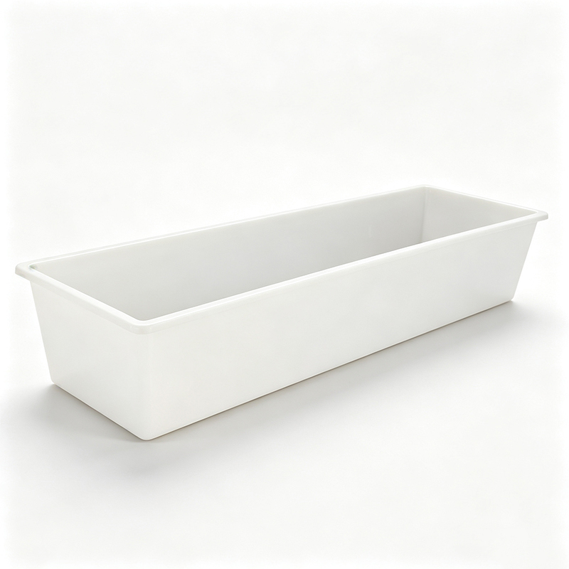 Heavy Duty Plastic Livestock Feed Trough Sheep Goat Feeder Trough Multi-purpose Feeding & Drinking Trough For Farm


