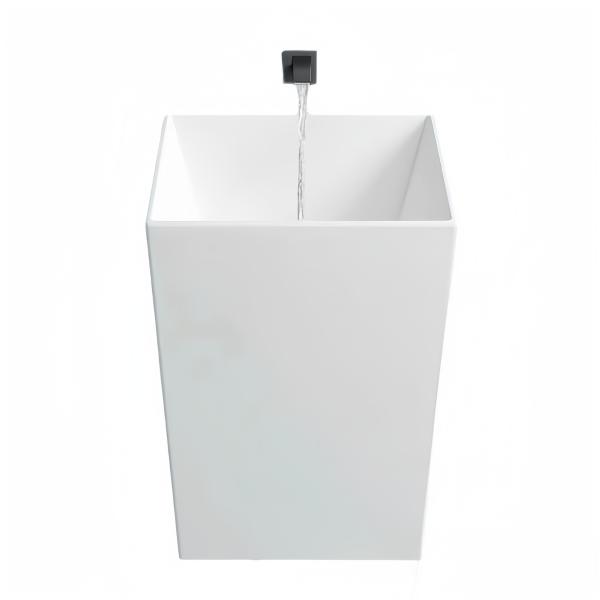Half Pedestal Ceramic Wall Hung Bathroom Wash Basin for Environmental Glaze and Home