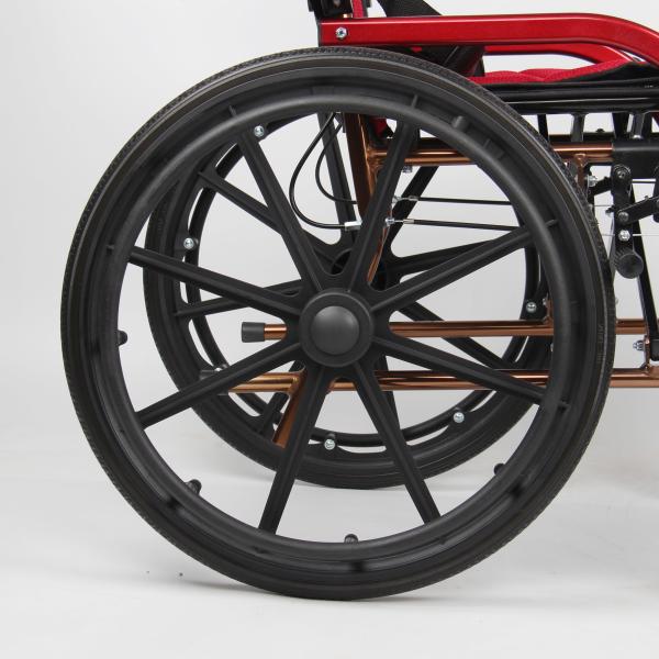 Lightweight Easy To Carry Store Aluminum Manual Wheelchair Custom Wheels Frame Colors