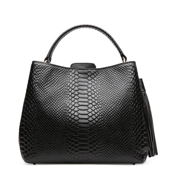 Women Tote Bag Alligator Pattern Leather Handbags  Big Capactity Cross-body Bags