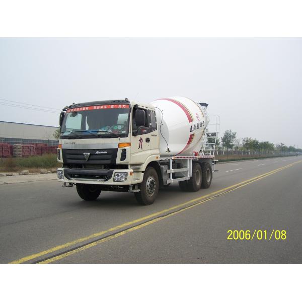 Yellow 290 HP Concrete Mixer Trucks With Mixer Tank 6 Cubic Meters