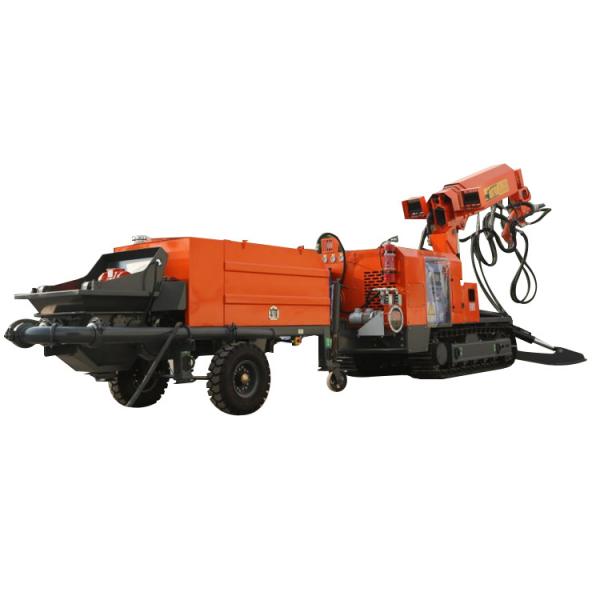 Pulverizador de concreto projetado de suporte de solo com tração nas quatro rodas HP6