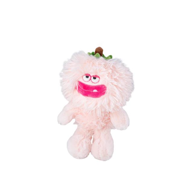 Washable Comfortable Peach Monster Plush Toys Doll Long Hair With Lint Free Fabrics