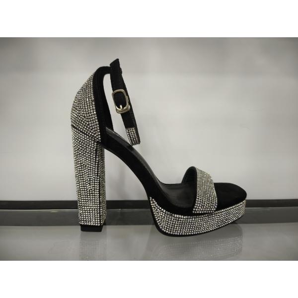 Stylish Womens High Heel Sandals With Chunky Heel Open Toe UK2-7