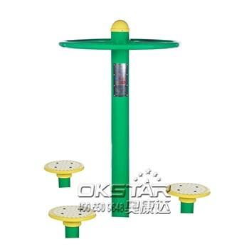 outdoor fitness equipments steel based zinc powder coating Hip Twister-OK-Z05