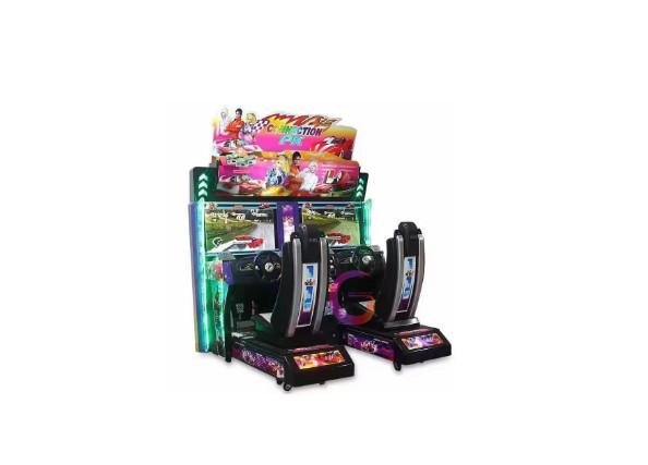 Commercial Arcade Car Racing Machine 500W 2 Person Arcade Machine Easy Operated