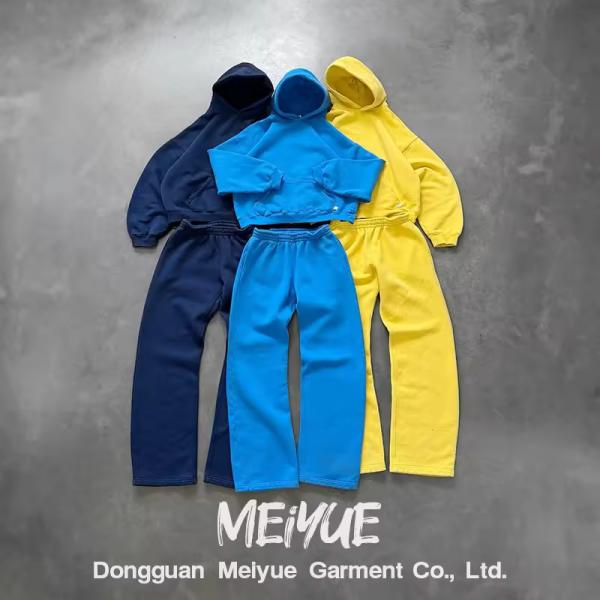 Custom Blank Zip Up Plain Pullover Hoodie Joggers Baggy Sweatpants Hoodie Set Jogging Suits Sweatsuit Tracksuits For Men