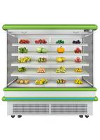 Refrigerador aberto da exposição de Multideck do refrigerador comercial para o vegetal e o fruto
