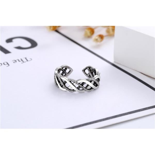 Antique Silver Plating 925 Sterling Silver Engagement Ring For Men