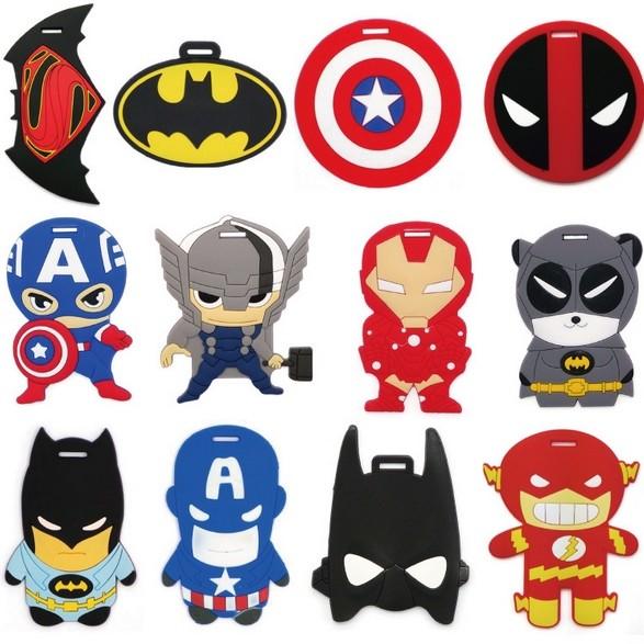 Promotional gifts luggage tag type 3d rubber PVC luggage tag hang tag elastic loop
