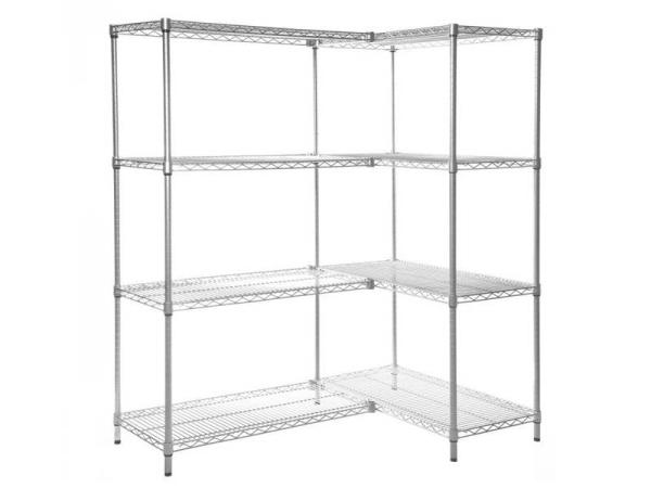 Commercial Heavy Duty Storage Shelving Chrome Adjustable Add kit Rack Unit