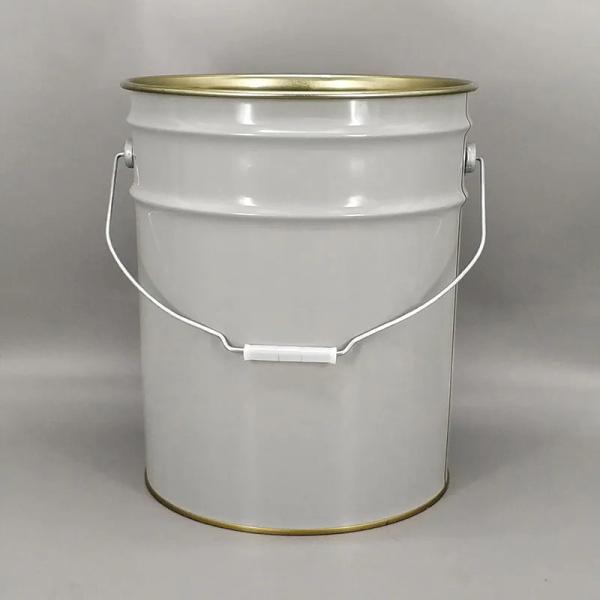 Logotipo personalizable Impreso de hierro Barricas químicas de hierro 4 galones a granel