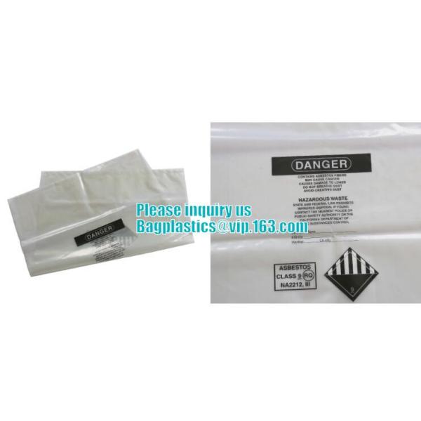 Building Films Autoclavable Biohazard Bags  , Infectious Linen Bags Rubble Sacks Covers