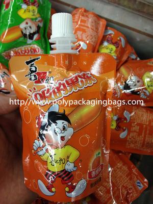 O empacotamento personalizado da geléia levanta-se o malote do bico no plástico laminado
