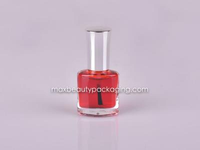 metallic silver nail polish cap 8ml cnd nail polish bottle CND shape nail polish packaging plastic cosmetic packaging