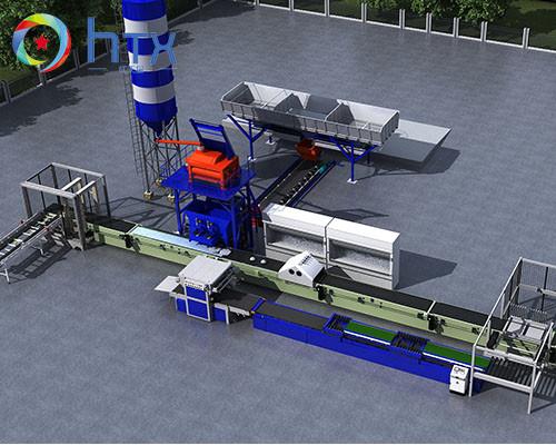 Fully Automatic Wet Material Pouring Production Line
