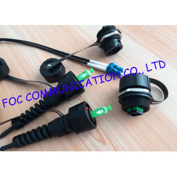 SC Fiber Optic Patch Cord , 5m Outdoor Armored Fiber Optic Cable With Odva Connectors