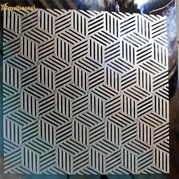 シルバー スーパーミラー 彫刻 ステンレス鋼板 金属板