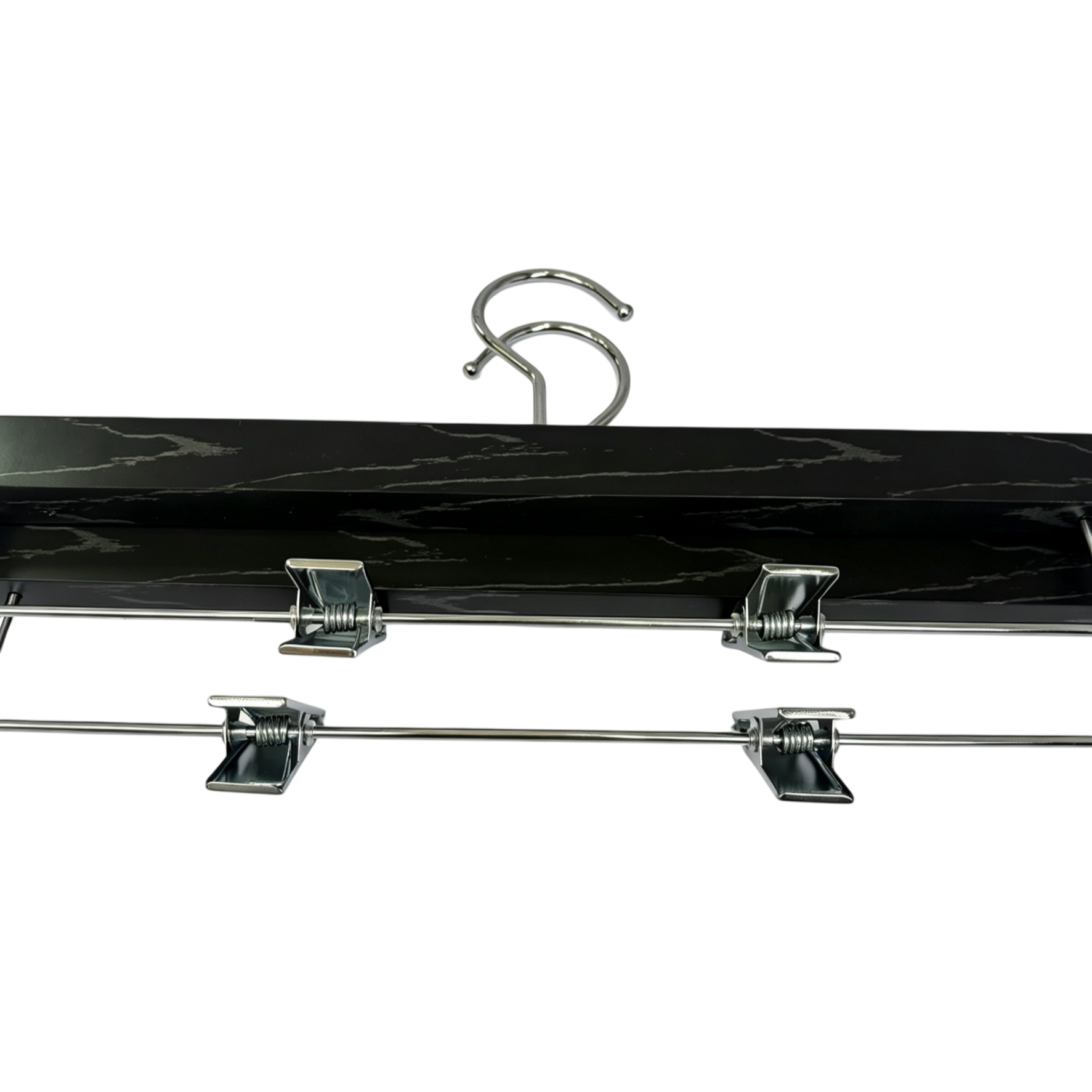 Non-slip ABS material trouser hanger with 37cm length perfect for suits clothing stores and hotels