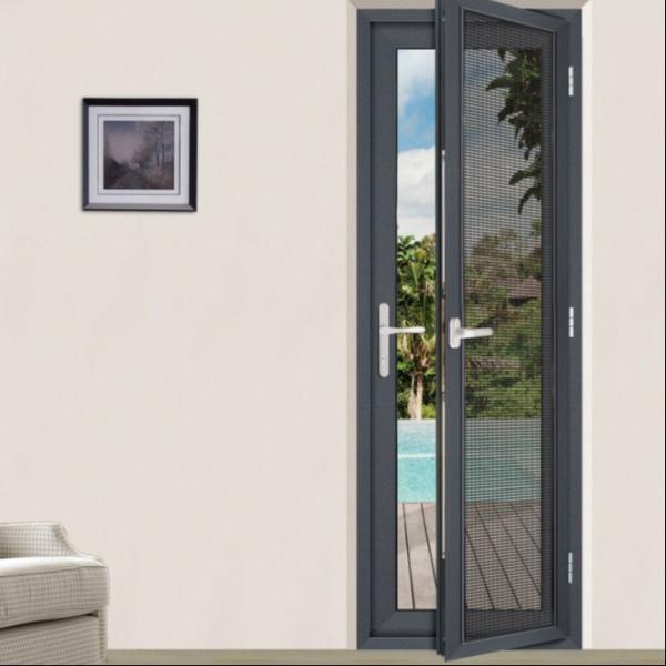 Aluminium Double Glass Swing Door Store Front Aluminium Double Hinged Doors