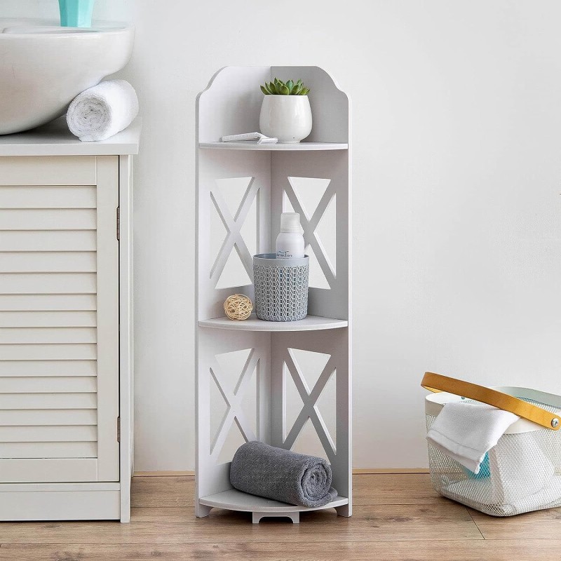 Living Room Storage Corner Shelf Flower Shelf Bathroom Bathroom Bedroom Bedside Triangle Storage Floor Shelf