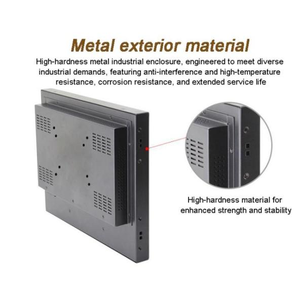 ZXTLCD Ordenador de control industrial de 21,5 pulgadas totalmente cerrado, a prueba de polvo, IP65, resistente al agua, multitáctil, a prueba de vapor, montaje empotrado con serie alta